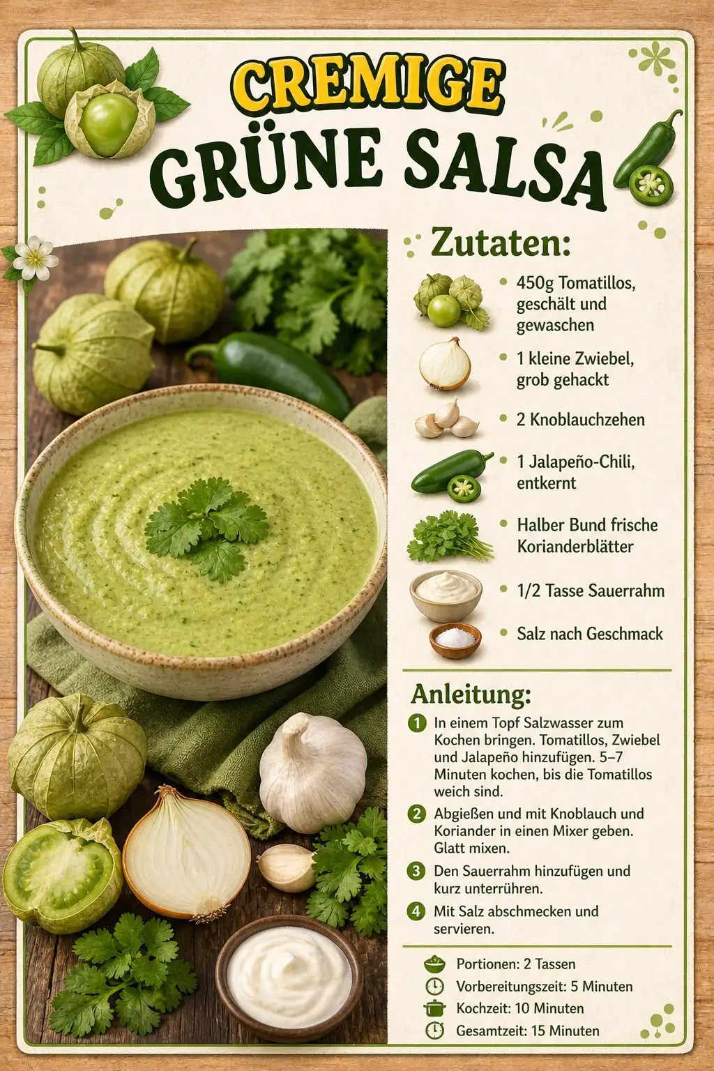 CREMIGE GRÜNE SALSA