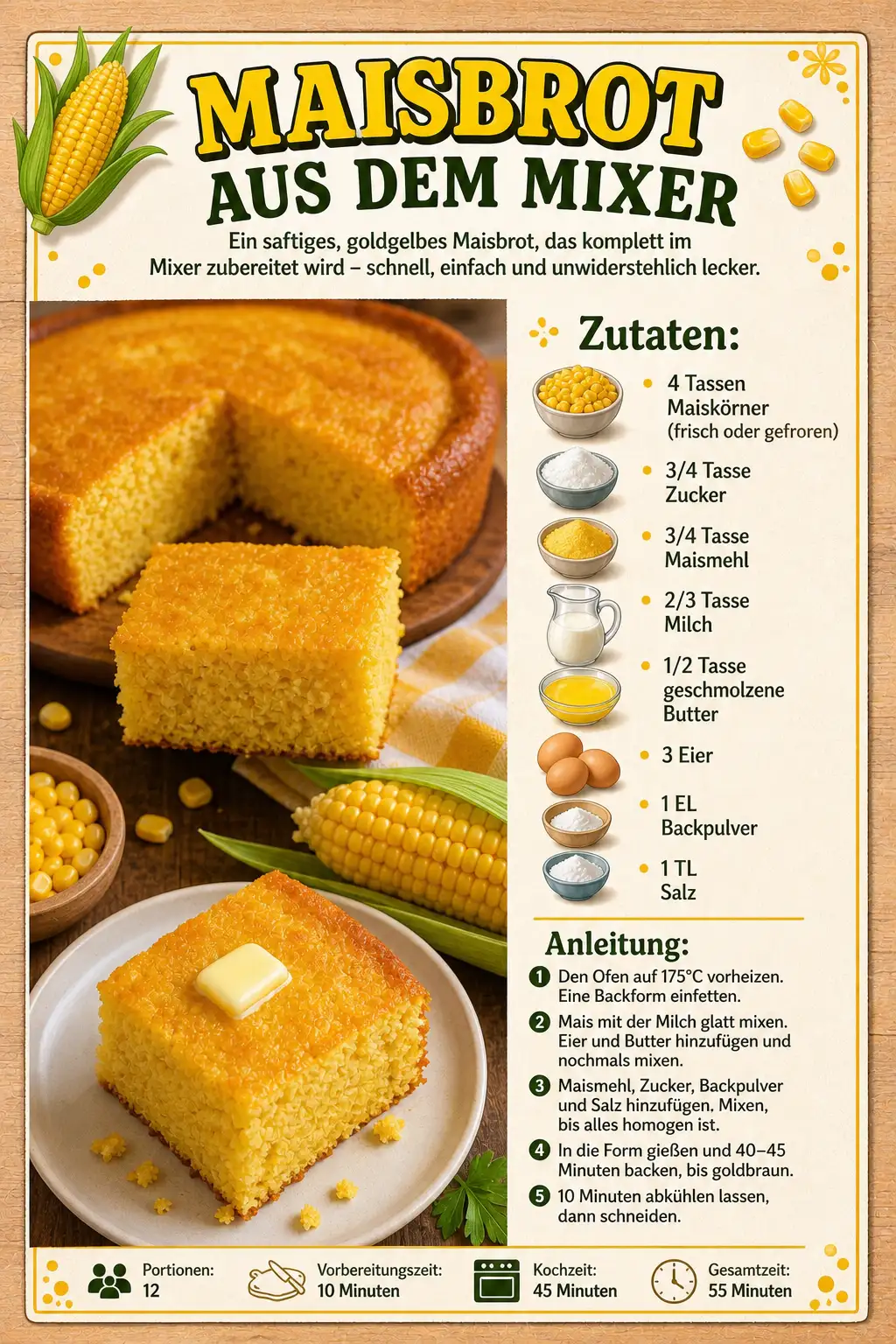 MAISBROT AUS DEM MIXER