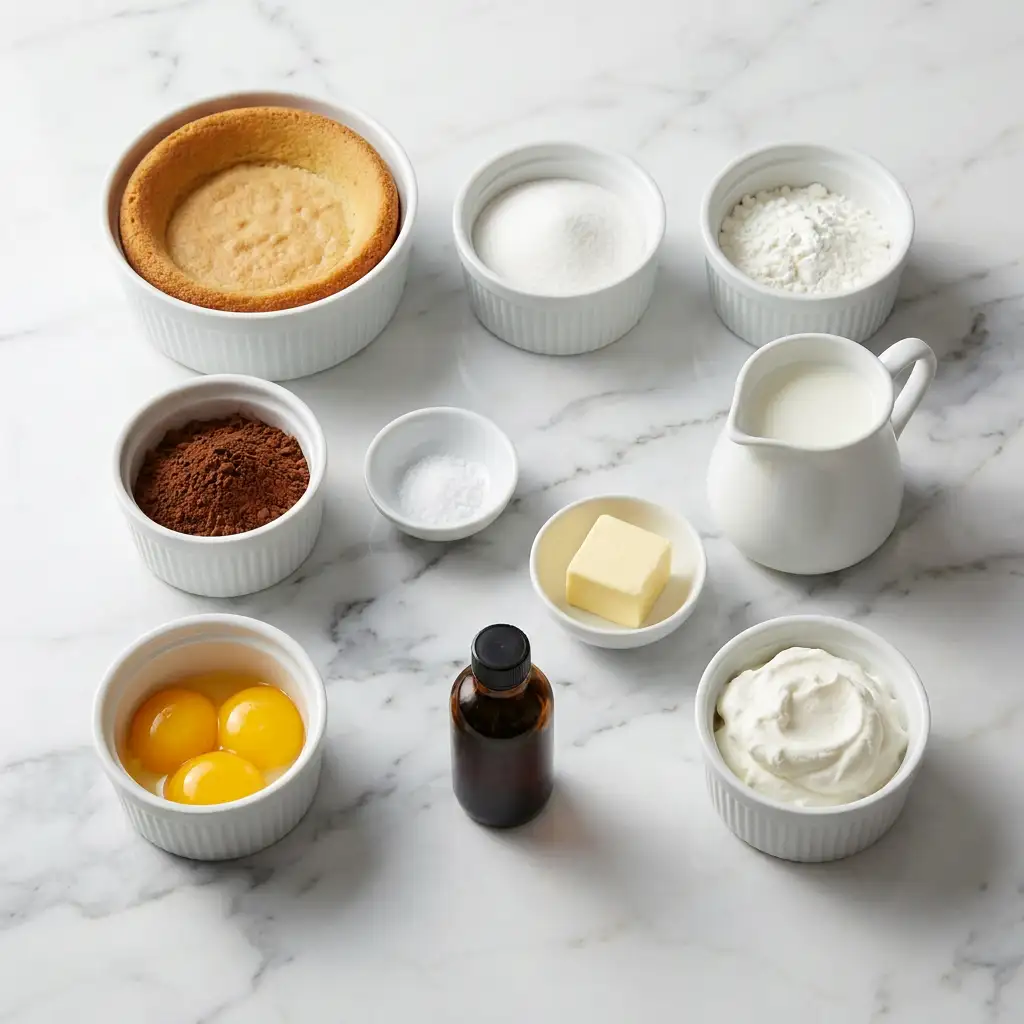 Ingredients for ALTMODISCHE SCHOKOLADENTORTE