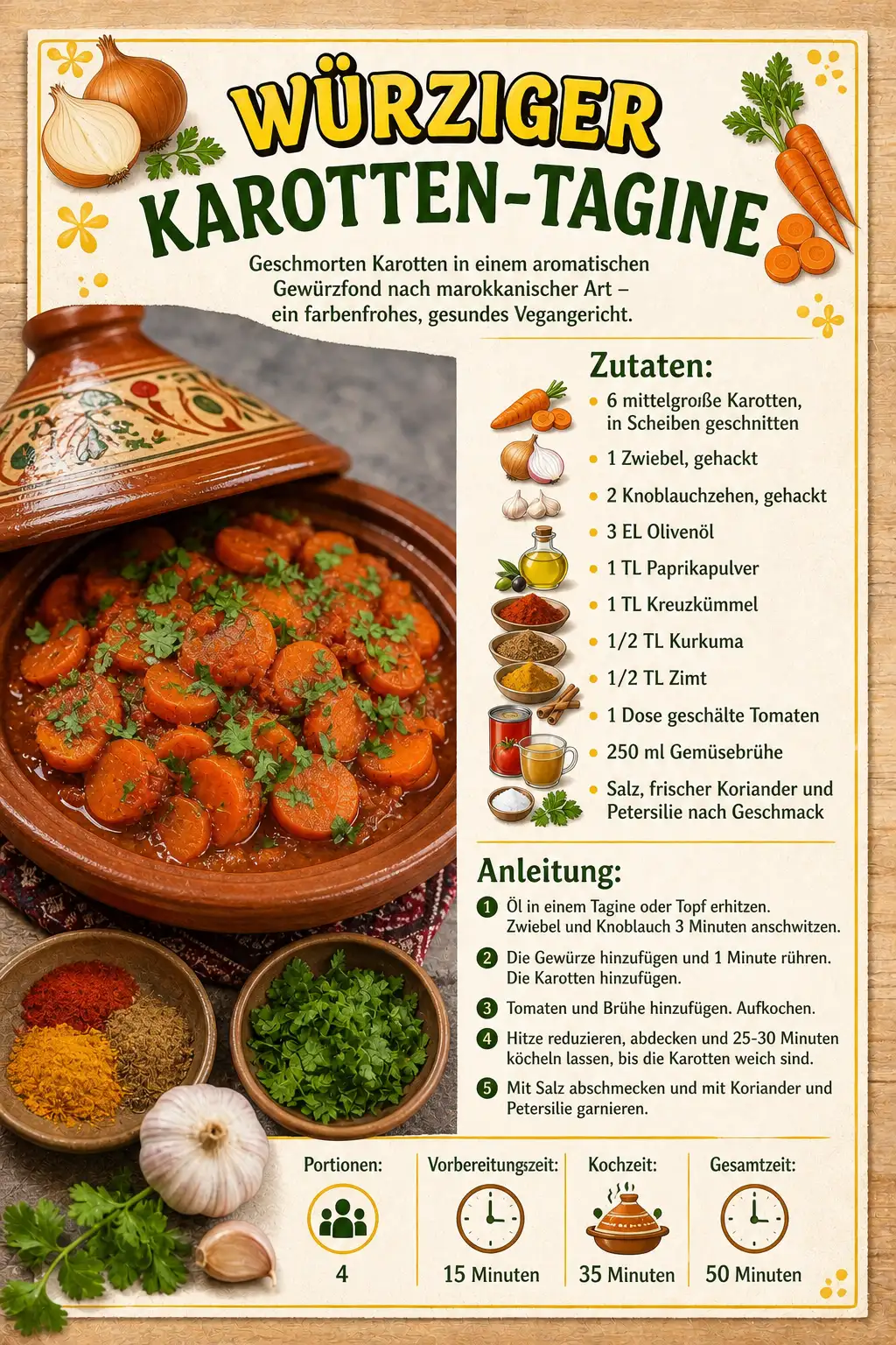 WÜRZIGER KAROTTEN-TAGINE