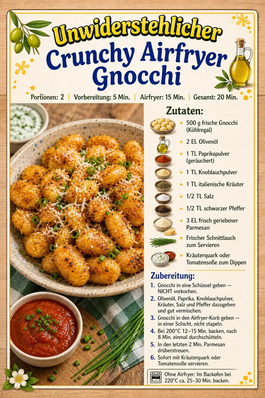 Crunchy Airfryer Gnocchi