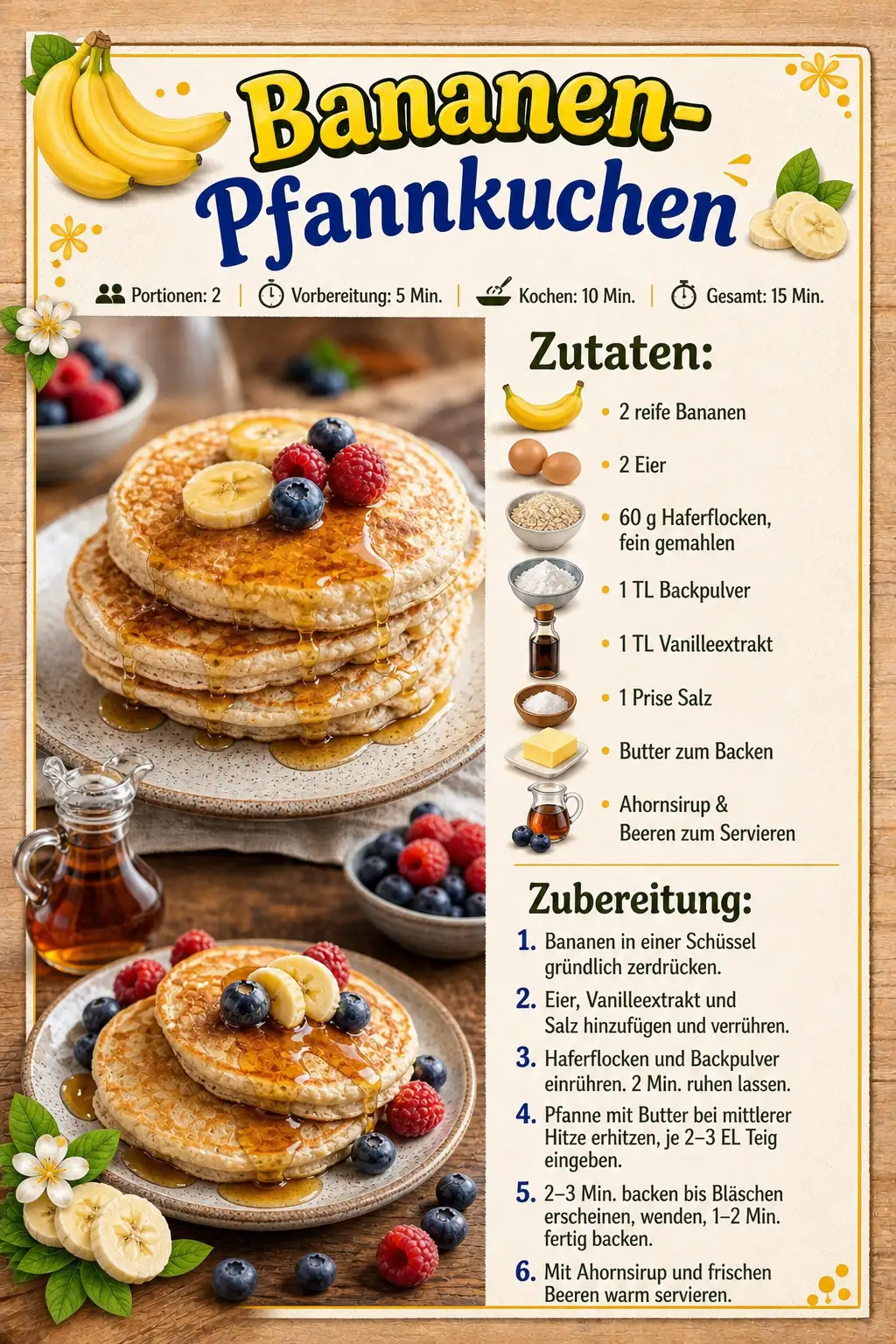 Bananen-Pfannkuchen
