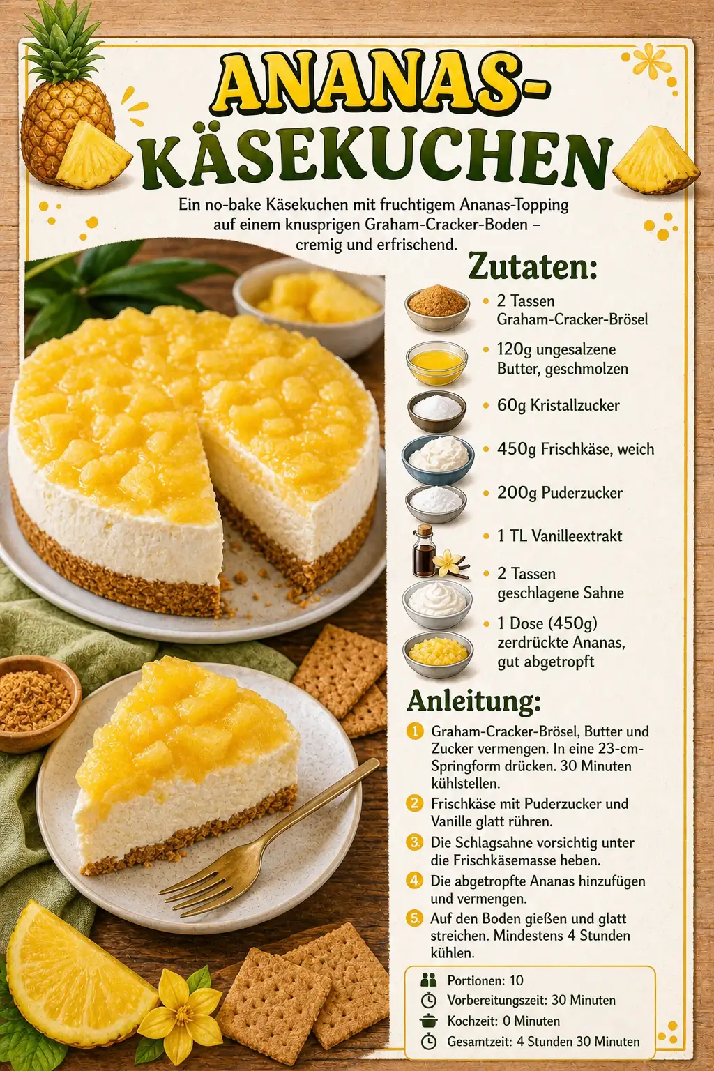 ANANAS-KÄSEKUCHEN