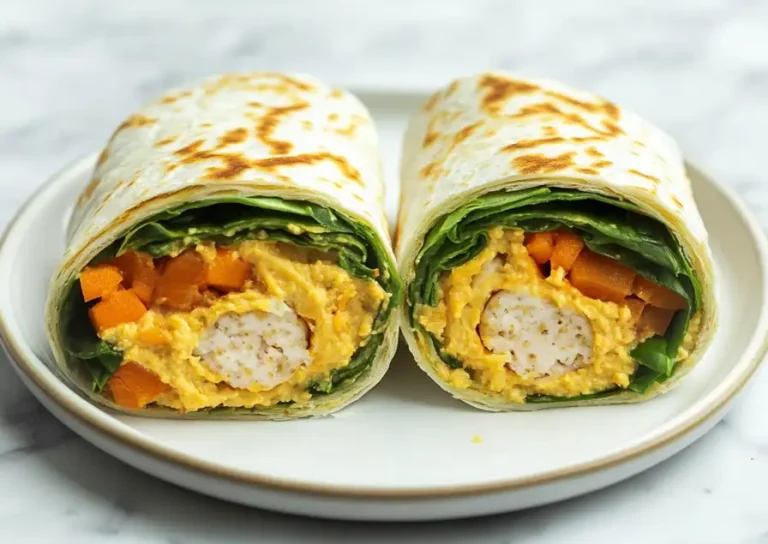 Vollkorn-Wrap mit Hummus & Röstgemüse