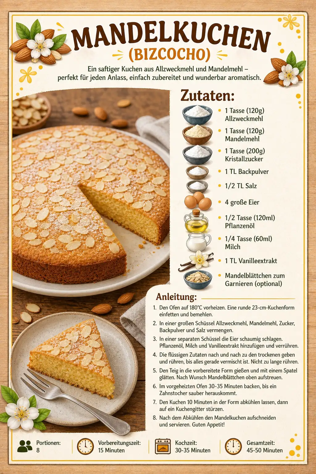 MANDELKUCHEN (BIZCOCHO)