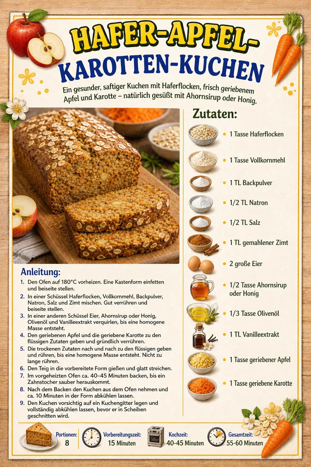 HAFER-APFEL-KAROTTEN-KUCHEN