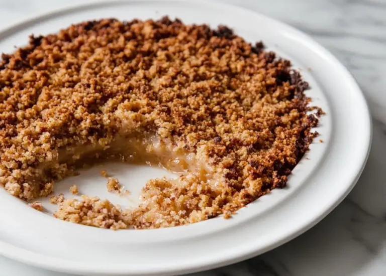 PFIRSICH-DESSERT MIT CRUMBLE