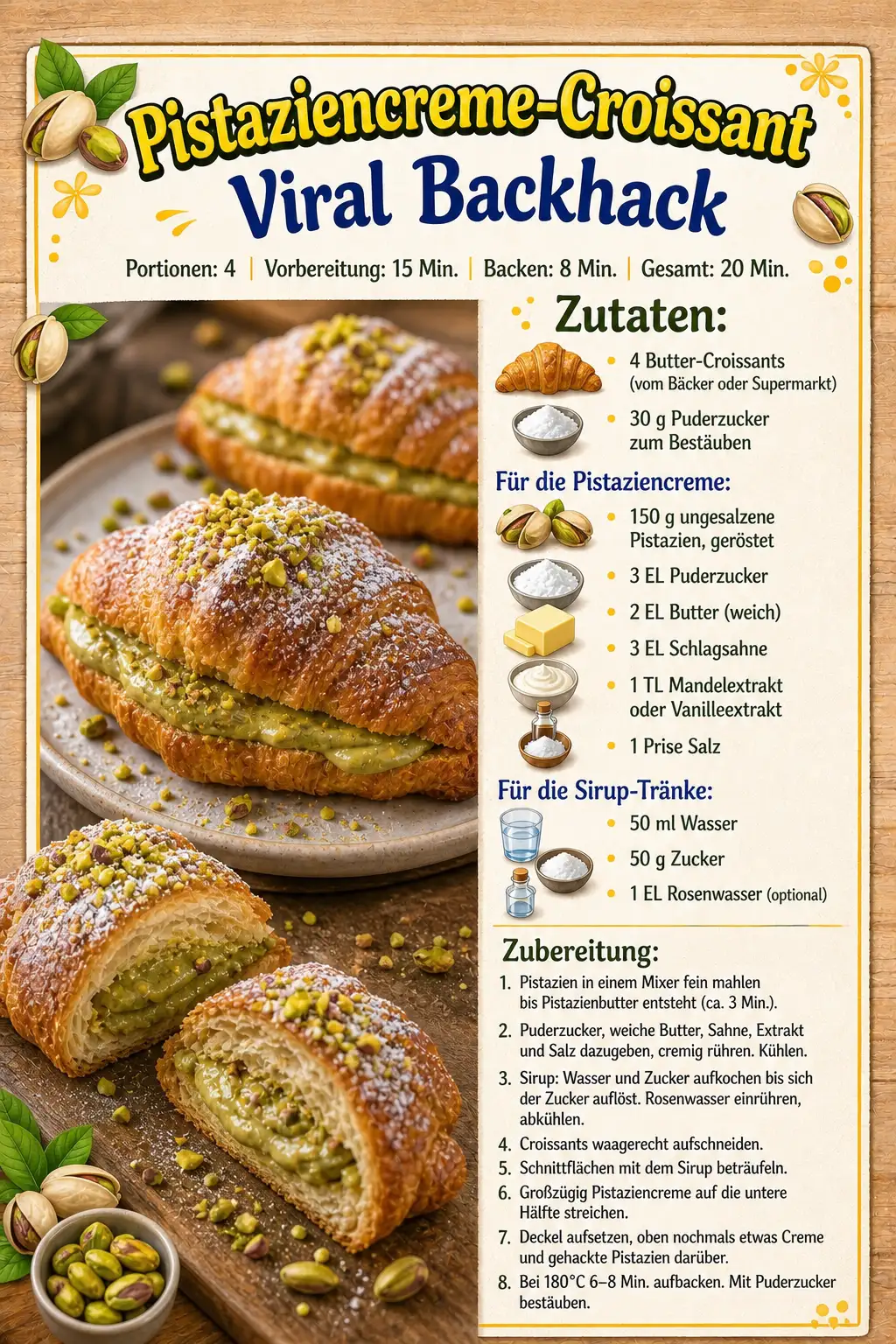 Pistaziencreme-Croissant