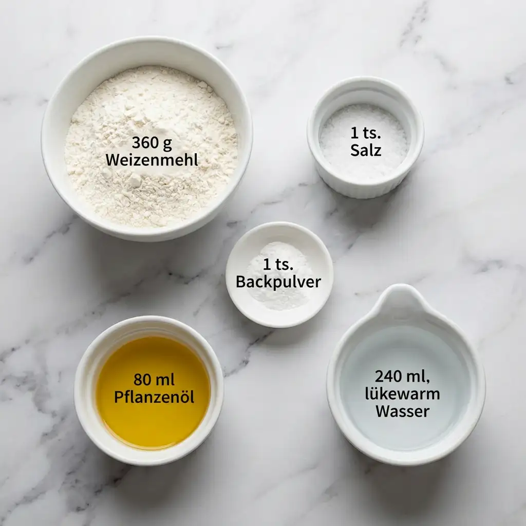Ingredients for MEHL-TORTILLAS
