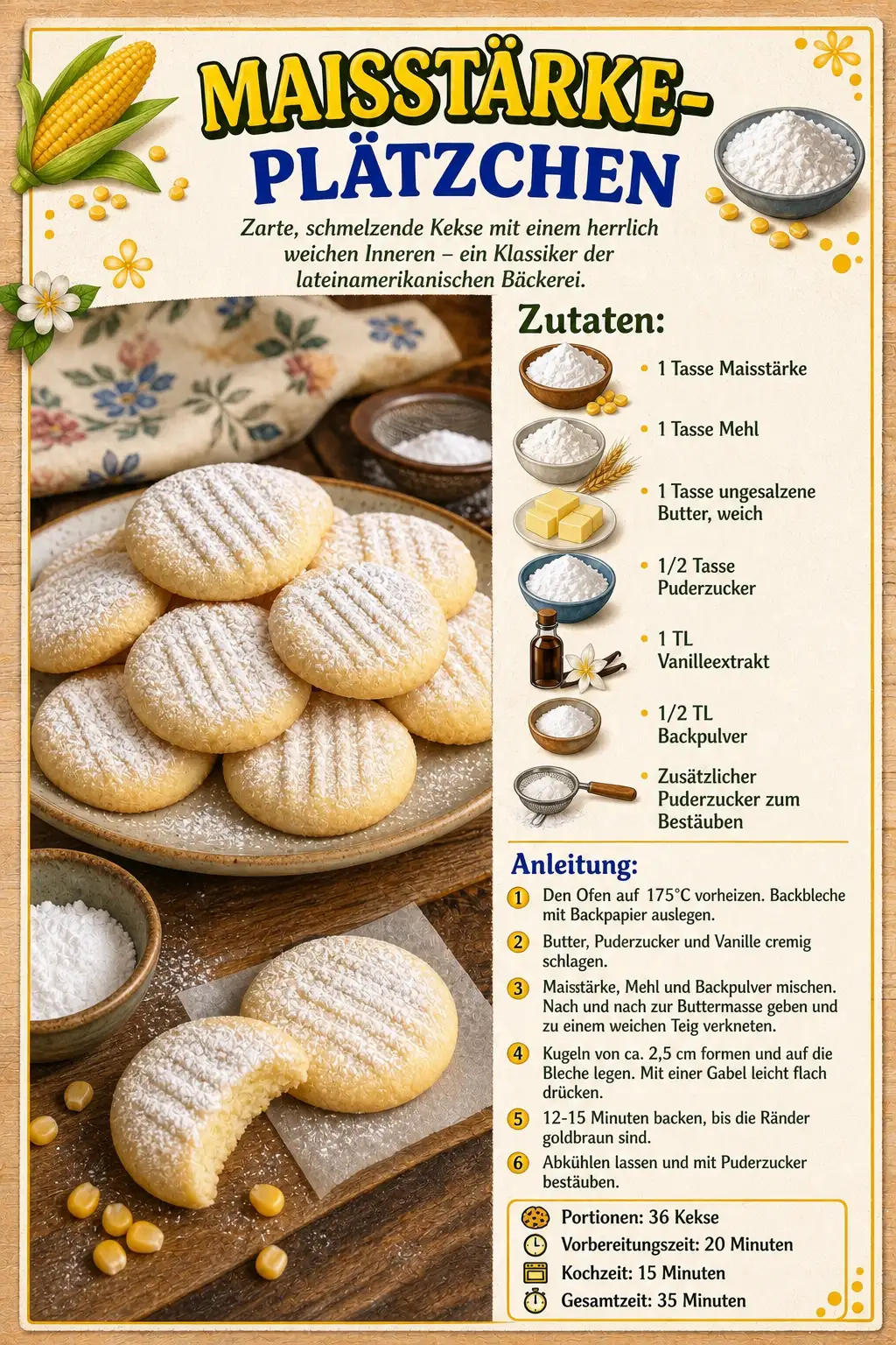 MAISSTÄRKE-PLÄTZCHEN