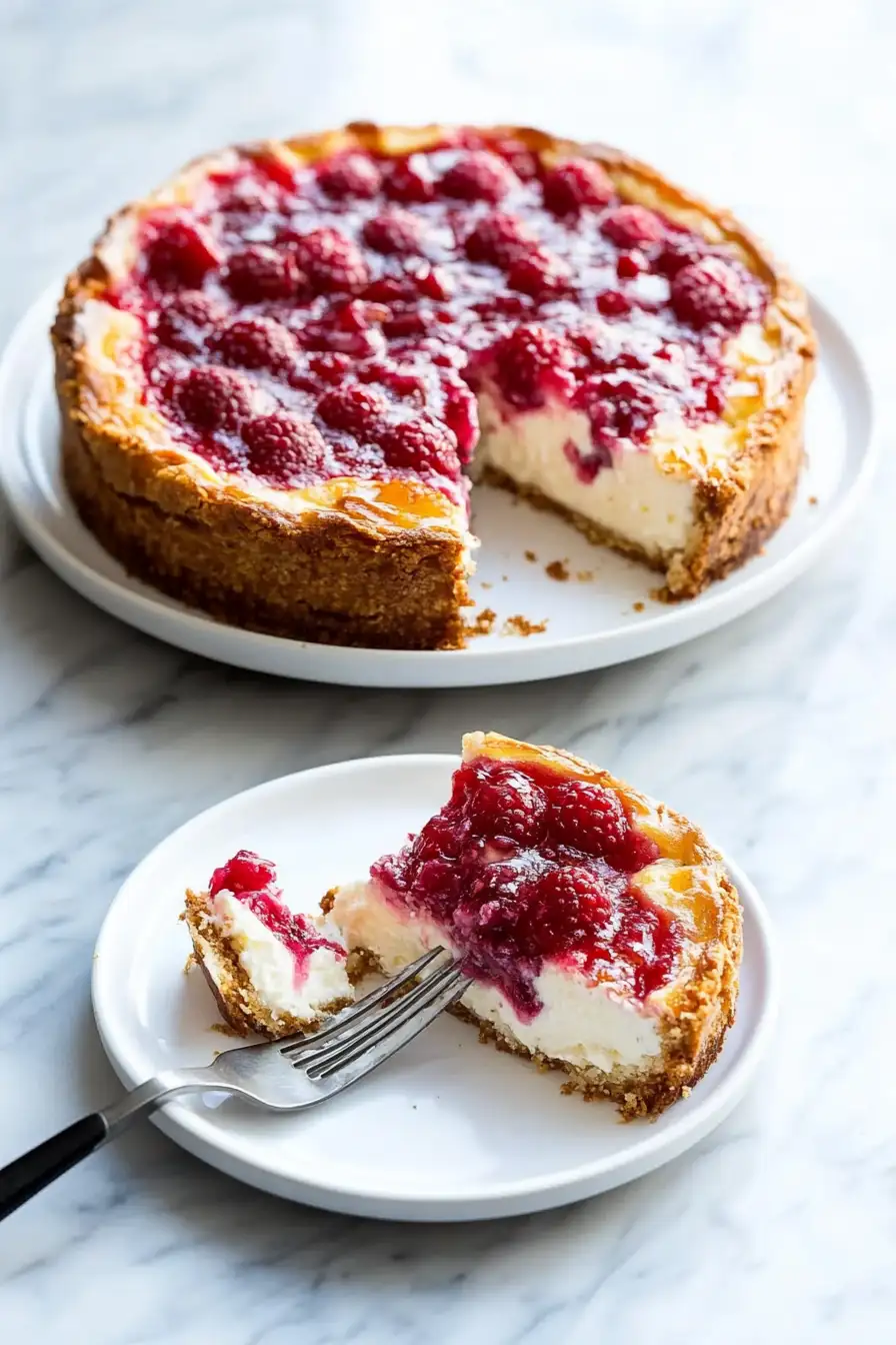 TORTA DEL CIELO MIT HIMBEEREN